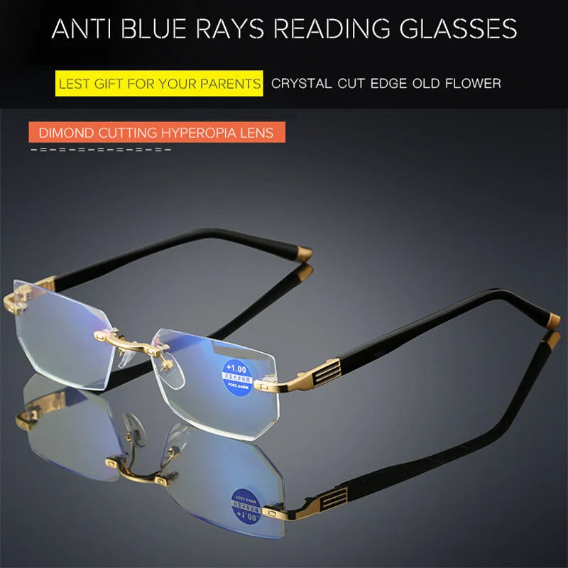 2023 New Sapphire High Hardness Anti-blue Reading Glasses