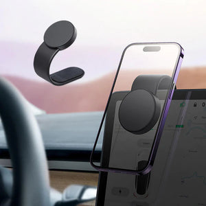 Magnetic suction car phone holder