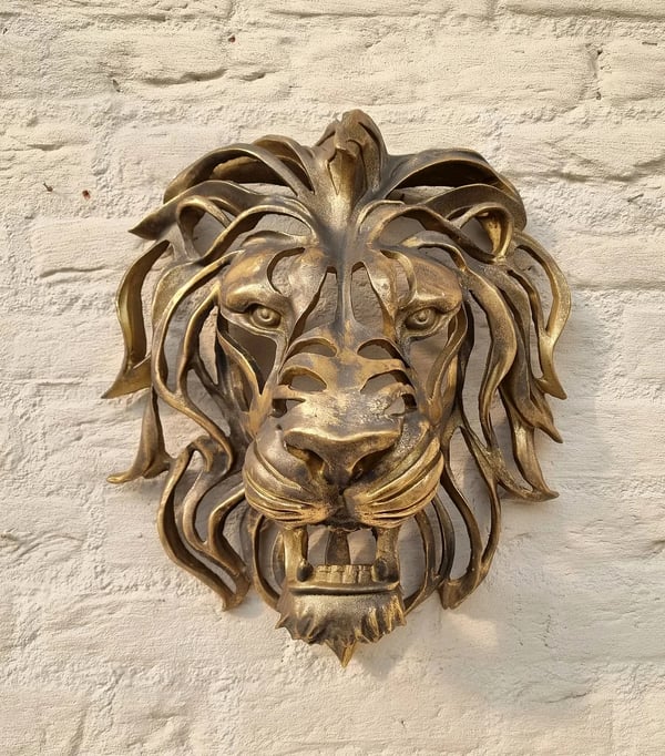 💥LAST DAY -70%OFF💥 - 🦁Rare Find-Large Lion Head Wall Mounted Art Sculpture🎁
