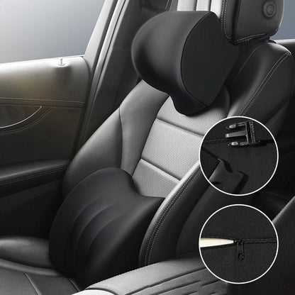 Ergonomic Car Seat Headrest & Lumbar Cushion