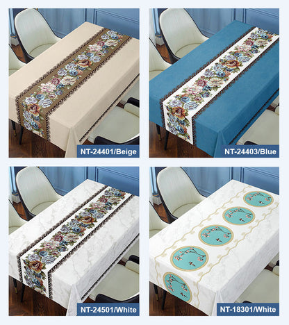 Waterproof and Oil-proof Embroidered Tablecloth