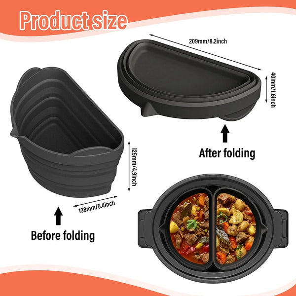 Reusable and leak-proof silicone liner