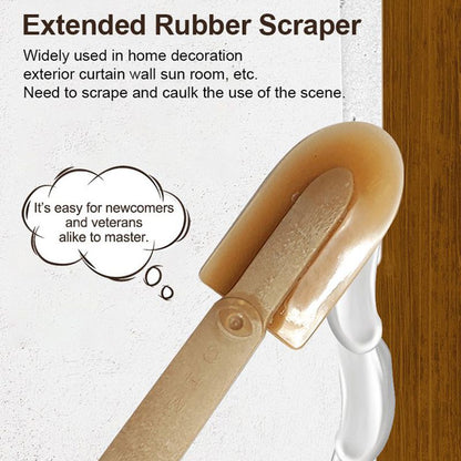 Extended Length Rubber Spatula Caulking Tool